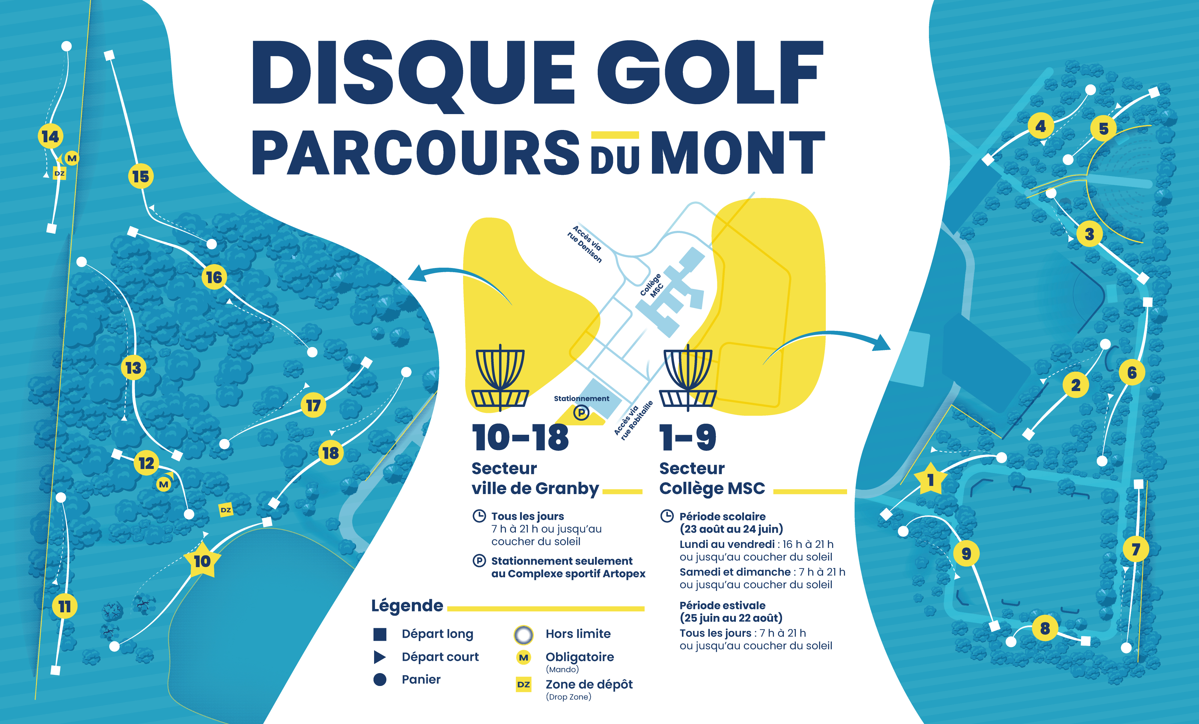 parcours de disque-golf 