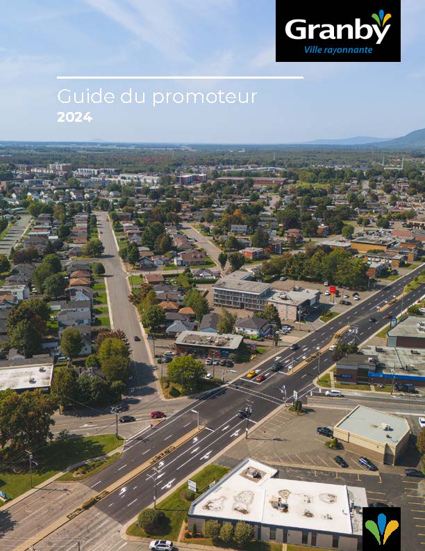 Page frontispice du Guide du promoteur de la Ville de Granby