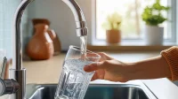 Se verser une verre d'eau